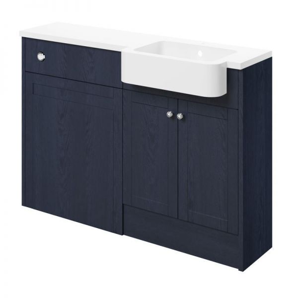 Moods Bickington Indigo Ash 1242mm Basin and WC Unit Pack RH