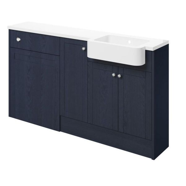 Moods Bickington Indigo Ash 1542mm Basin and WC Unit Pack RH