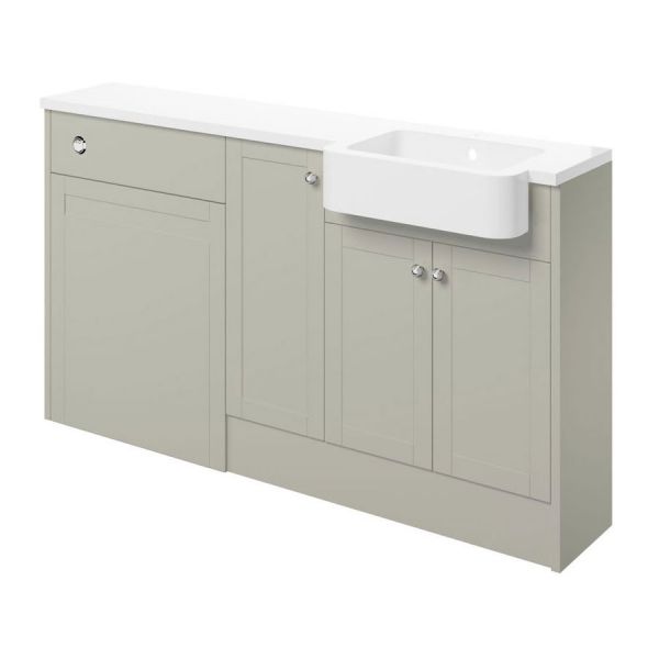 Moods Bickington Matt Latte 1542mm Basin and WC Unit Pack RH
