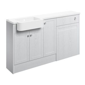 Moods Bickington White Ash 1542mm Basin and WC Unit Pack LH
