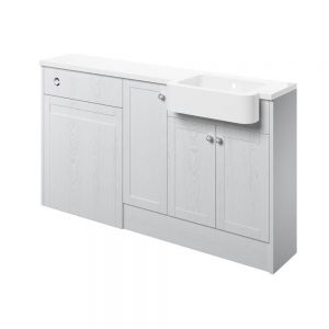 Moods Bickington White Ash 1542mm Basin and WC Unit Pack RH
