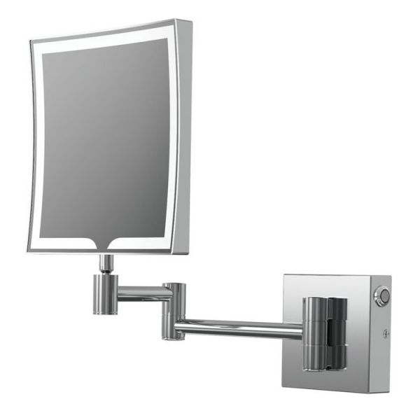 Moods Brave Square LED Cosmetic Mirror Chrome
