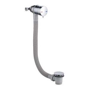 Moods Chrome Overflow Bath Filler Waste with Integrated Valve