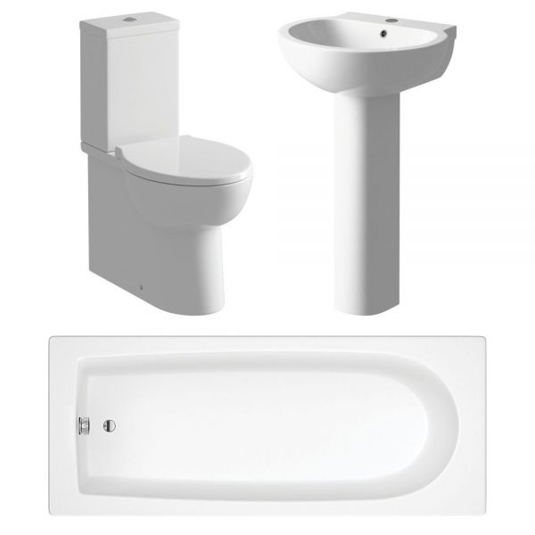 Moods Citrus Toilet, Basin and 1800 Bath Bathroom Suite