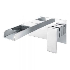 Moods Derwent Chrome Wall Mounted Basin Mixer Tap