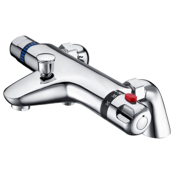 Moods Thermostatic Chrome Deck Bath Shower Mixer Tap