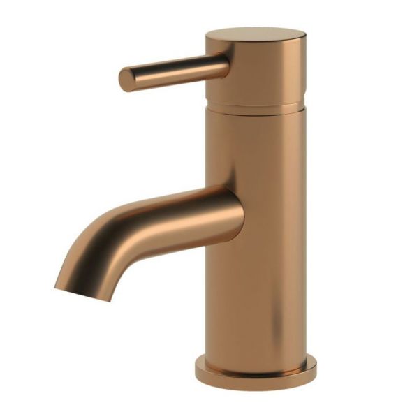 Moods Eustache Brushed Bronze Mono Basin Mixer Tap with Waste