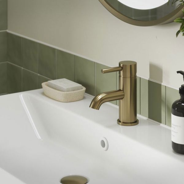 Moods Eustache Brushed Bronze Mono Basin Mixer Tap with Waste #2