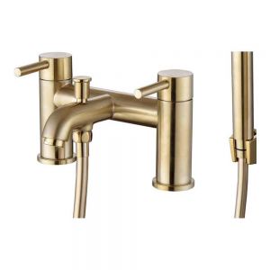 Moods Eustache Brushed Brass Bath Shower Mixer Tap