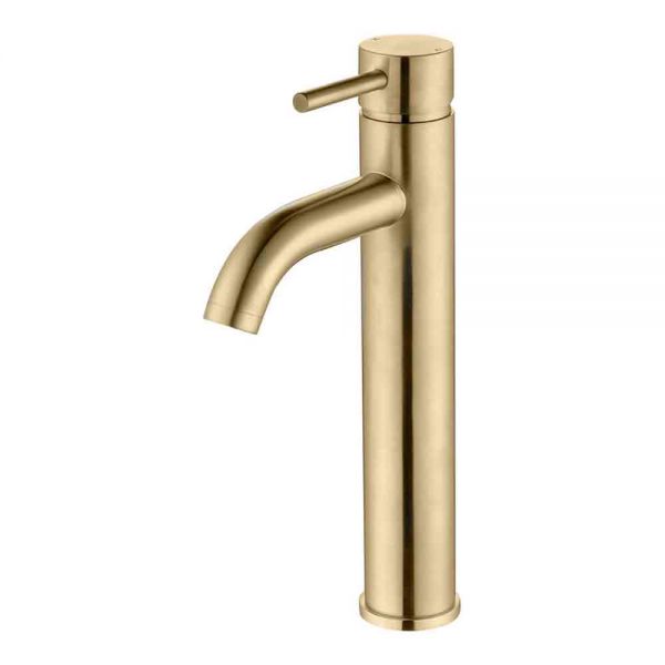Moods Eustache Brushed Brass Tall Basin Mixer Tap