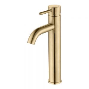 Moods Eustache Brushed Brass Tall Basin Mixer Tap
