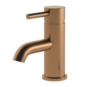 Moods Eustache Brushed Bronze Mini Basin Mixer Tap with Waste