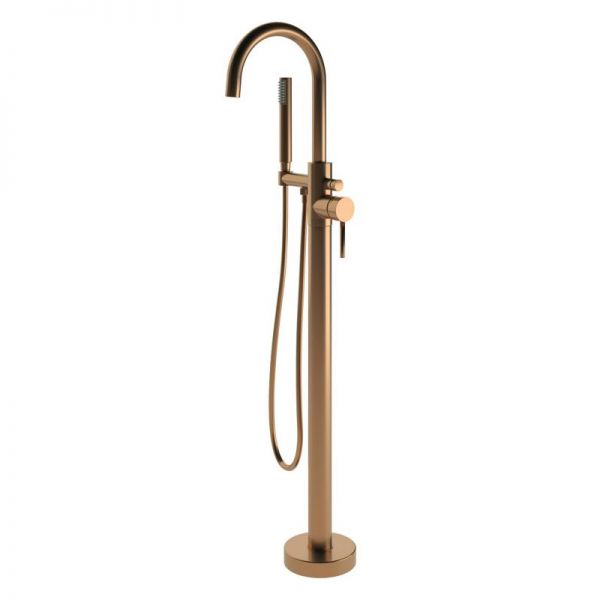 Moods Eustache Brushed Bronze Floor Standing Bath Shower Mixer Tap