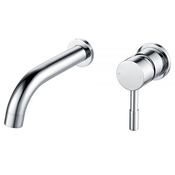 Moods Eustache Chrome Wall Mounted Basin Mixer Tap