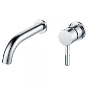 Moods Eustache Chrome Wall Mounted Basin Mixer Tap
