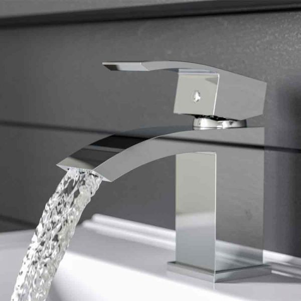 Moods Excelsior Chrome Mono Basin Mixer Tap with Waste #2
