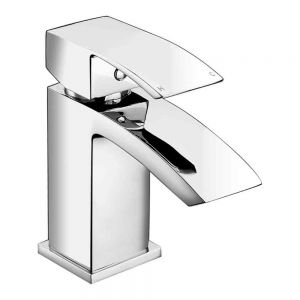 Moods Excelsior Chrome Mini Basin Mixer Tap with Waste