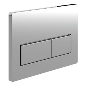 Moods Rectangular Dual Flush Plate Chrome