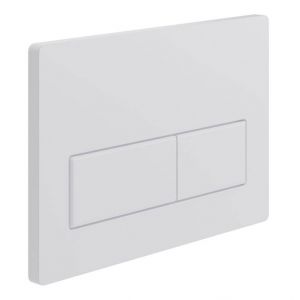 Moods Rectangular Dual Flush Plate White