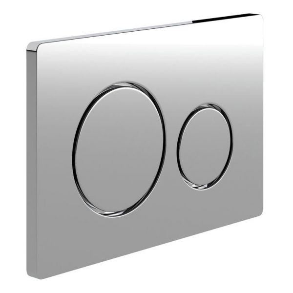 Moods Round Dual Flush Plate Chrome
