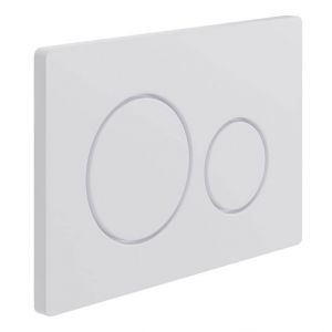 Moods Round Dual Flush Plate White