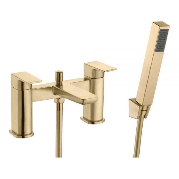 Moods Hingham Brushed Brass Bath Shower Mixer Tap