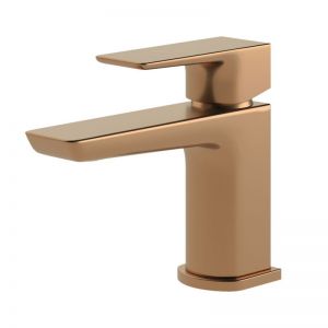 Moods Hingham Brushed Bronze Mini Basin Mixer Tap with Waste