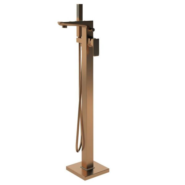 Moods Hingham Brushed Bronze Floor Standing Bath Shower Mixer Tap
