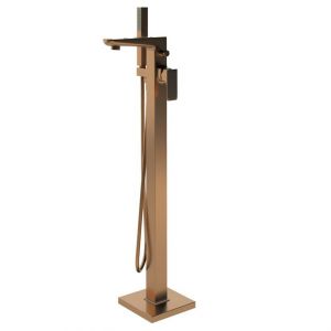 Moods Hingham Brushed Bronze Floor Standing Bath Shower Mixer Tap