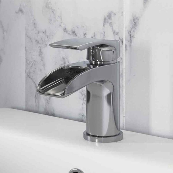 Moods Kenosha Chrome Mono Basin Mixer Tap with Waste #2