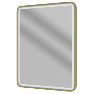 Moods Kyoto 800 x 600 Rectangular LED Mirror Brushed Brass