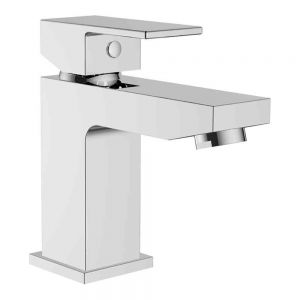 Moods Lexico Chrome Mini Basin Mixer Tap with Waste