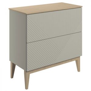 Moods Lined Matt Oat 800 Floor Standing Vanity Unit and Maple Oak Worktop
