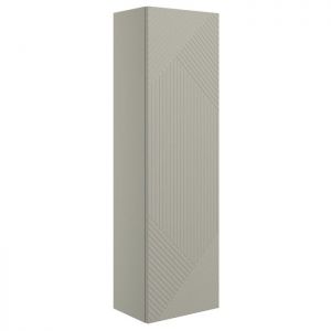 Moods Lined Matt Oat Wall Hung Tall Bathroom Storage Unit
