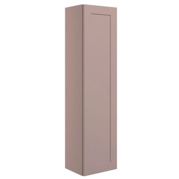 Moods Maybank Matt Peony Wall Hung Tall Bathroom Storage Unit