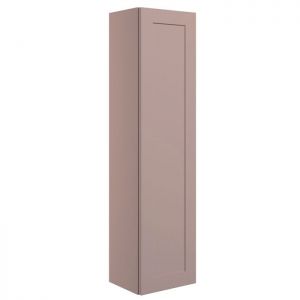 Moods Maybank Matt Peony Wall Hung Tall Bathroom Storage Unit