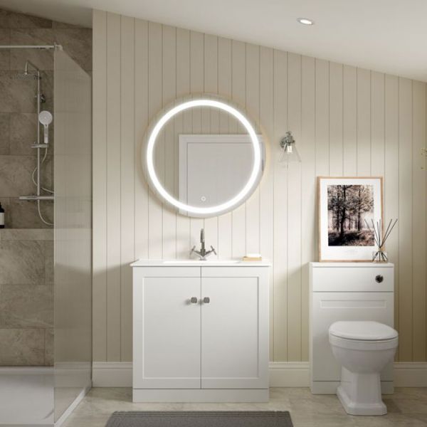 Moods Maybank 500 Matt White Toilet Unit #2