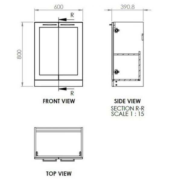 Moods Maybank 600 Matt Peony Floor Standing Vanity Unit and Basin #2