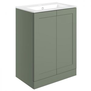 Moods Maybank 600 Reed Green Floor Standing Vanity Unit and Basin