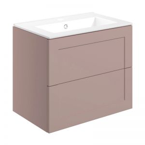 Moods Maybank 600 Matt Peony Wall Hung Vanity Unit and Basin