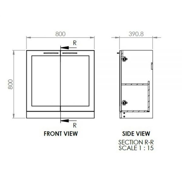 Moods Maybank 800 Matt Peony Floor Standing Vanity Unit and Basin #2