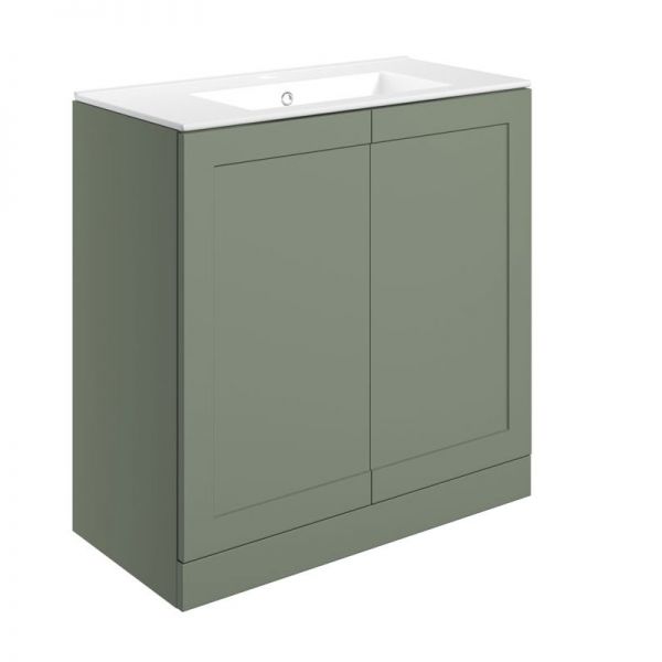 Moods Maybank 800 Reed Green Floor Standing Vanity Unit and Basin
