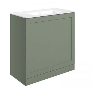 Moods Maybank 800 Reed Green Floor Standing Vanity Unit and Basin