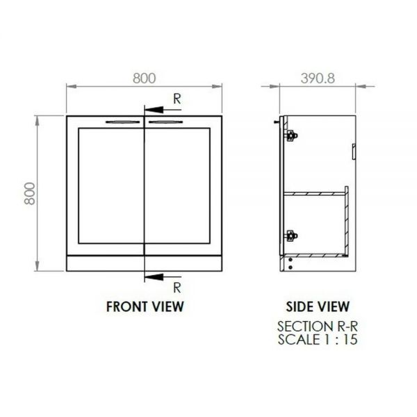 Moods Maybank 800 Matt White Floor Standing Vanity Unit and Basin #4