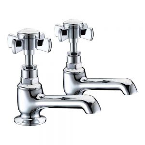 Moods Milbank Chrome Basin Pillar Taps