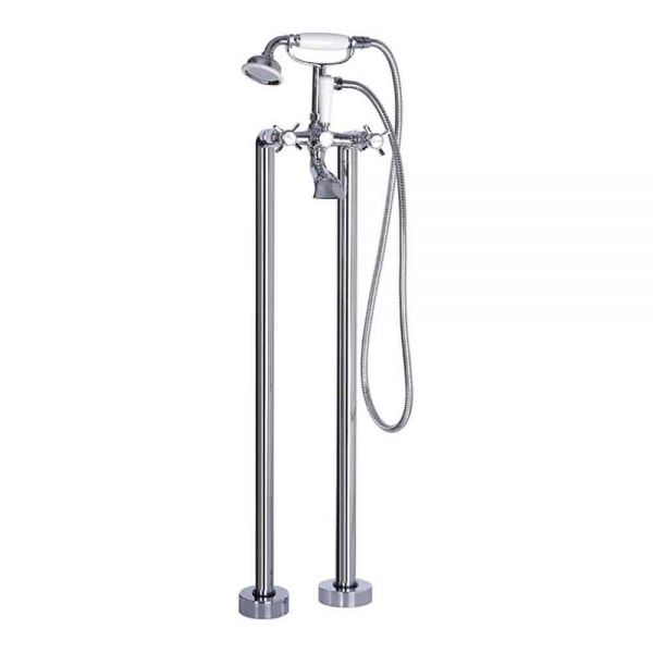 Moods Milbank Chrome Floor Standing Bath Shower Mixer Tap
