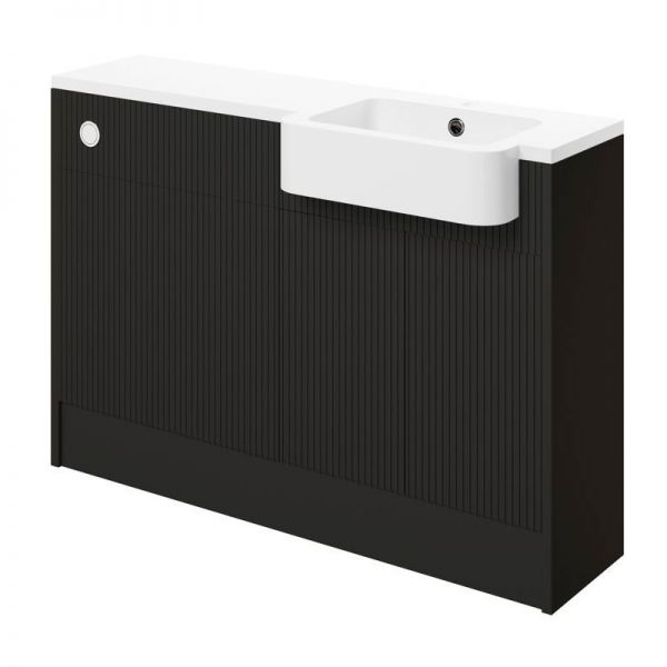 Moods Surface Graphite Grey 1242mm Basin and WC Unit Pack RH