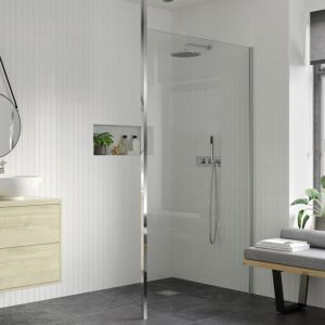 Moods Reflex Splash 1400 Wetroom Shower Panel with Floor to Ceiling Post