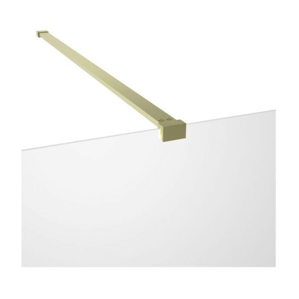 Moods Splash Brushed Brass 8mm Wet Room Panel 700 Wide #2