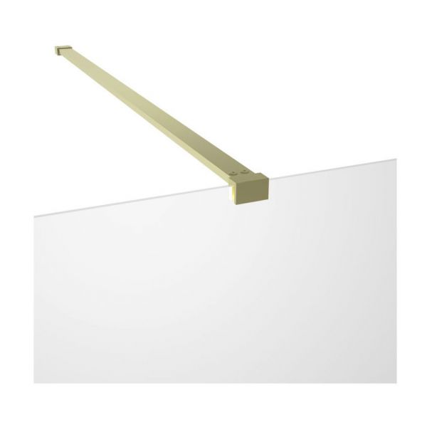 Moods Splash Brushed Brass 8mm Wet Room Panel 900 Wide #2